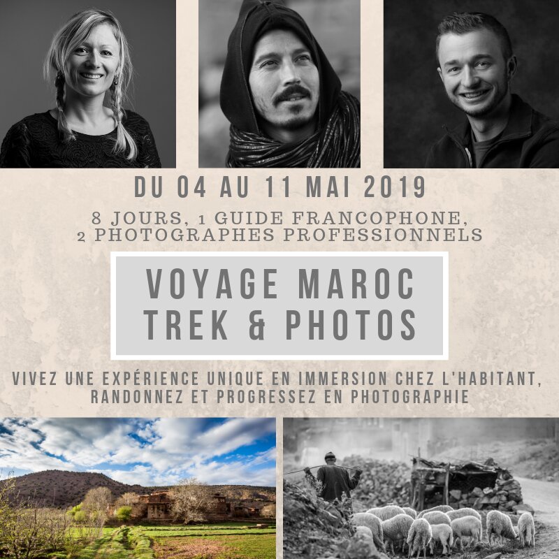 Voyage stage photo Maroc